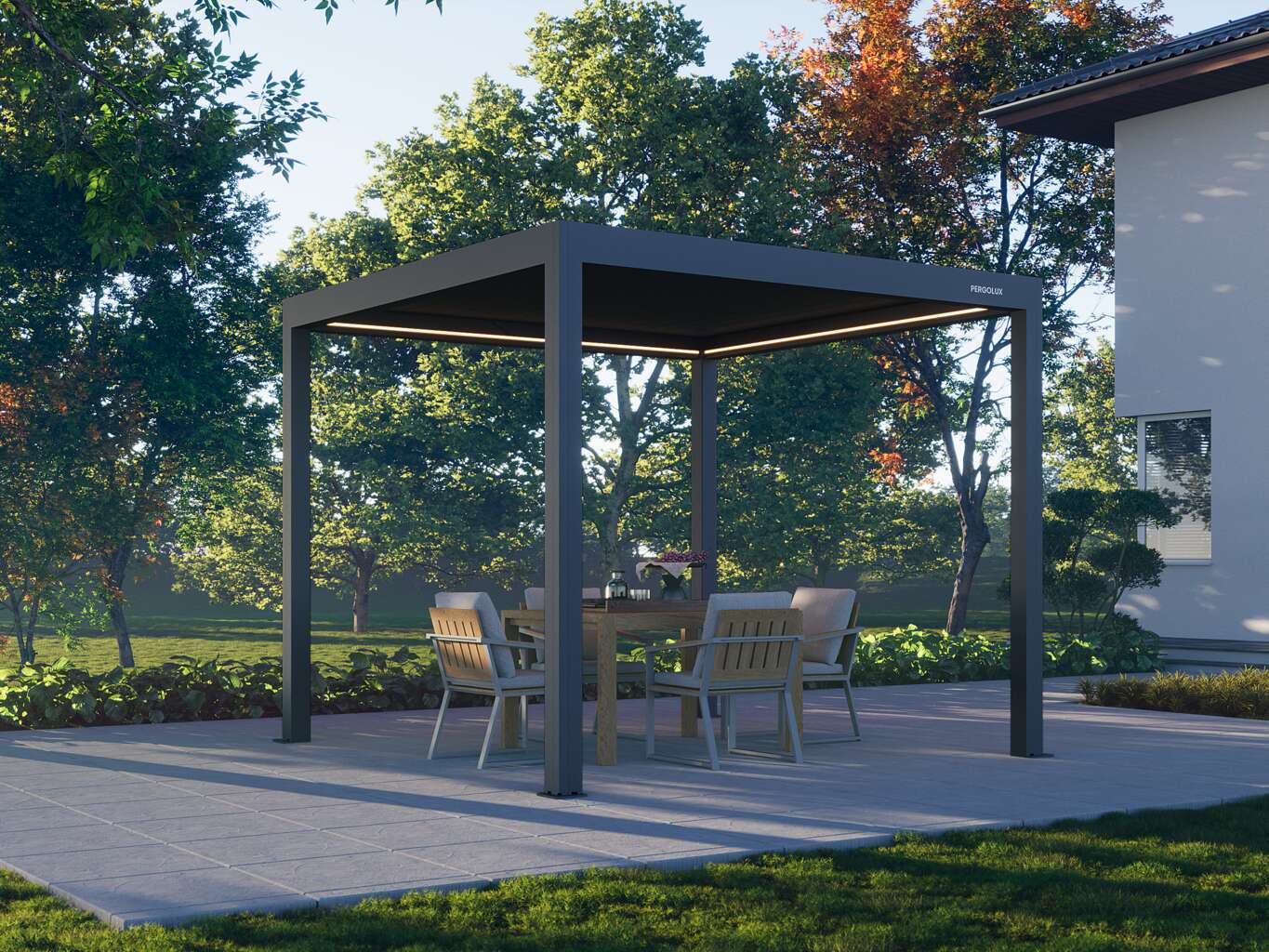 bedienungsanleitung markise heim und haus Allwetter-Pergola-Bausatz mit motorisiertem Dach, 360° LEDs | Serie 4 member:49898631102632:1760 Size:L/XL KTM Veneto Light Herren