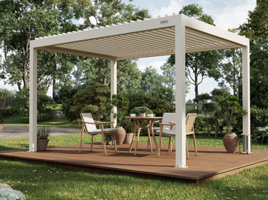 PERGOLUX Sundream S2 Pergola PERGOLUX Weiß 3x4m Freistehend